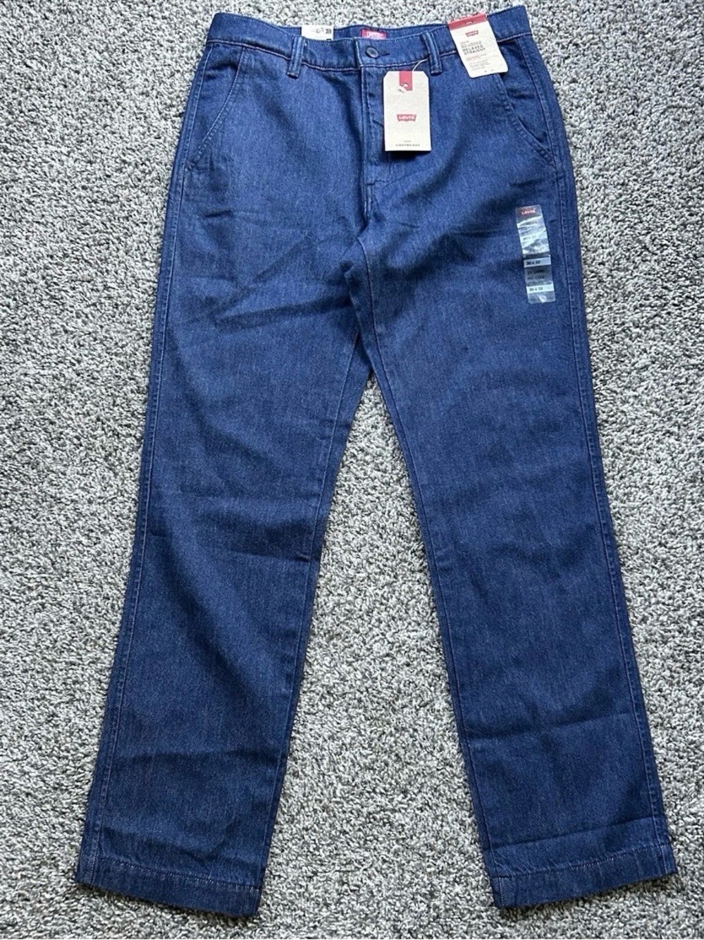Levis XX Chino Relaxed Straight Leg Denim Men's Size 33x32 Blue Pants